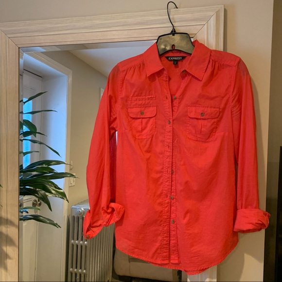 Express Tops - EXPRESS Lightweight Buttondown Top